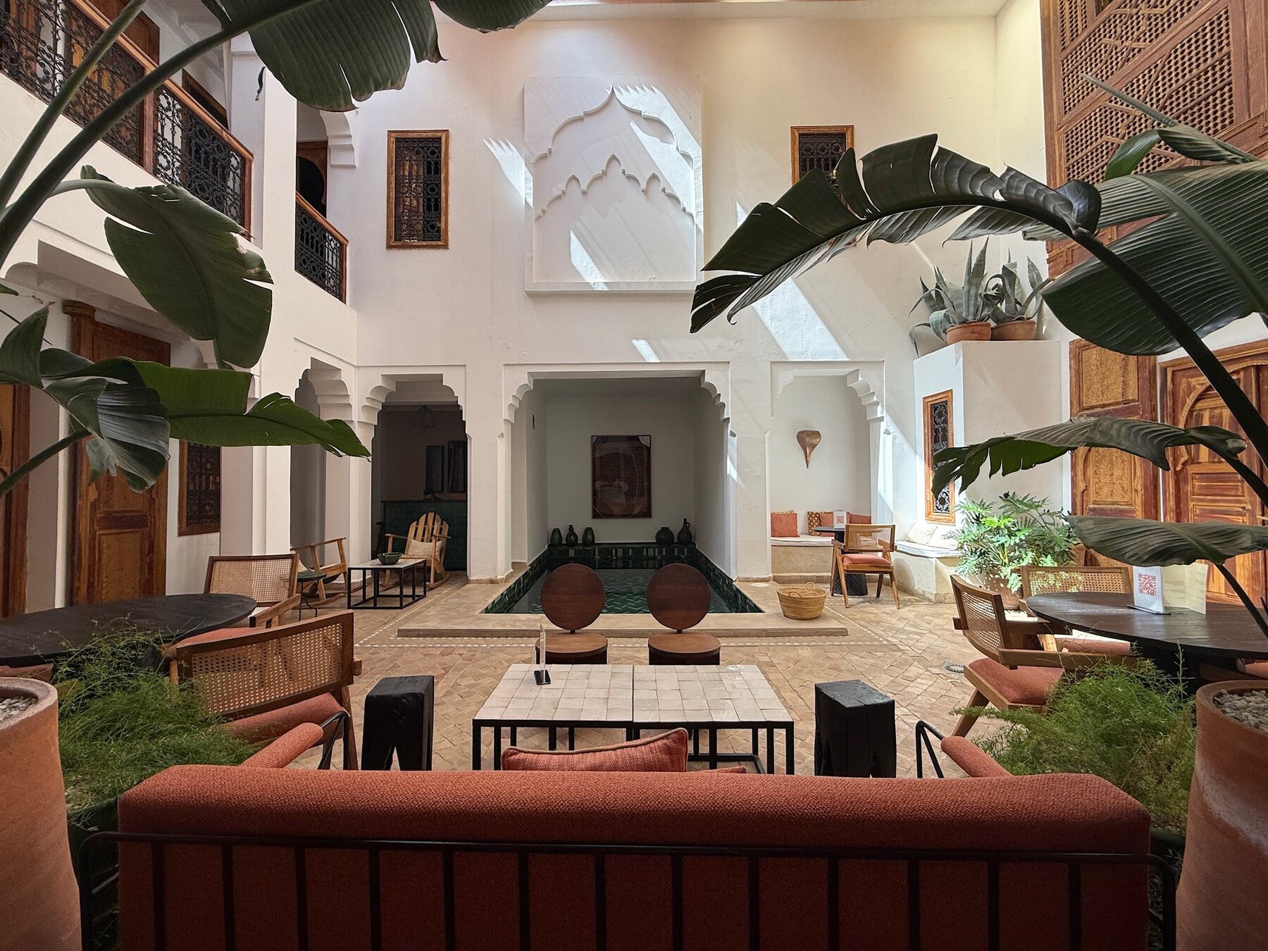 Riad RK Marrakech courtyard and pool