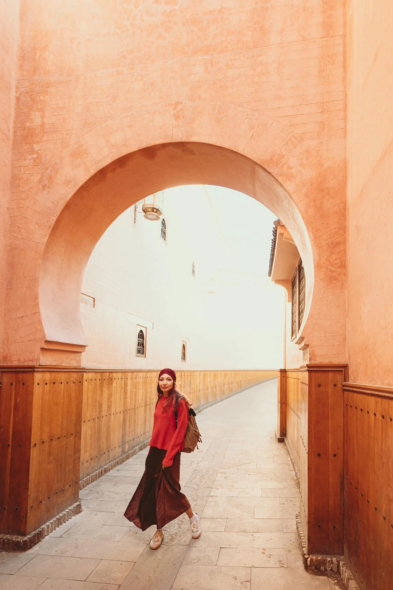 Warm terracotta architecture in Marrakech